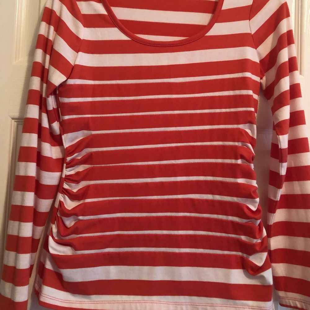 NWOT The Limited Long Sleeved Ruched Top